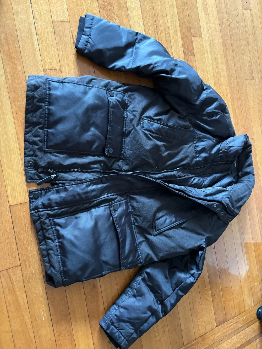 Andrew Marc Men's Black Insulated Performance Field Jacket